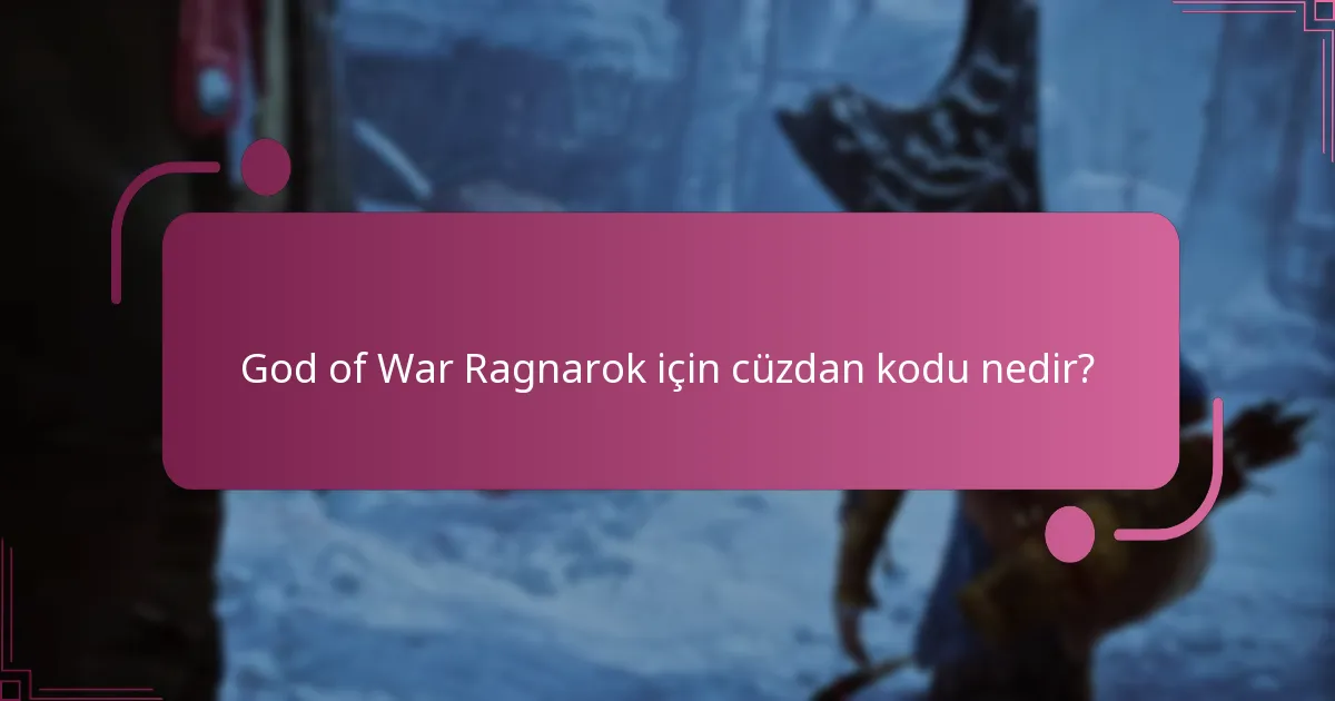God of War Ragnarok için cüzdan kodunu nasıl kullanabilirim?